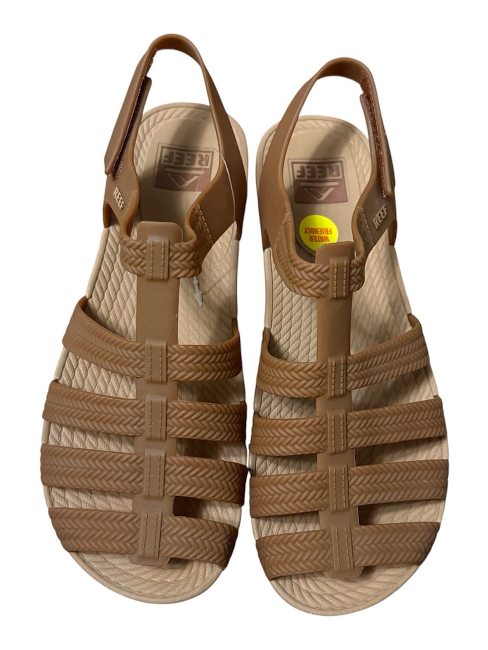 REEF Water Beachy Fisherman Sandals Women's 9 Brown Strappy Slingback NWOT